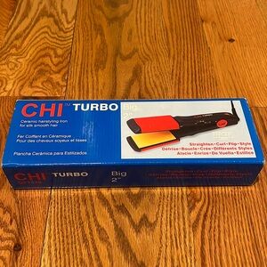 NIB CHI Turbo 2” Ceramic hairstyling Iron for silk smooth hair